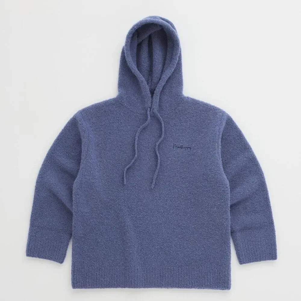 Madhappy Bouclé Hoodie Neptune Blue XL Spring 2024 NWOT - Picture 1 of 4